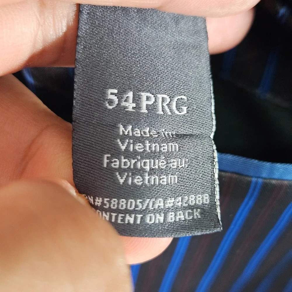GS Perfect Fit Men's Sport Coat Two Button CH Gry Poly Wool Blend Sz 52PRG